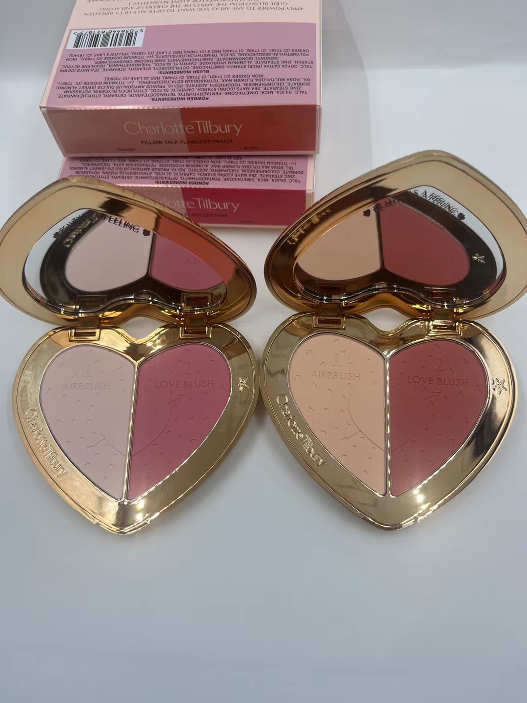 高端品质/80💰
CT双色爱心腮红盘!色号:PINK#蔷薇粉,PEACH#豆沙红。