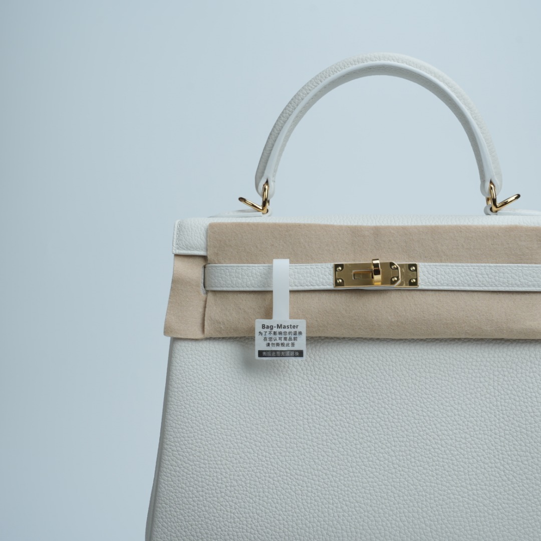 Hermes Kelly White Togo shoulder everyday