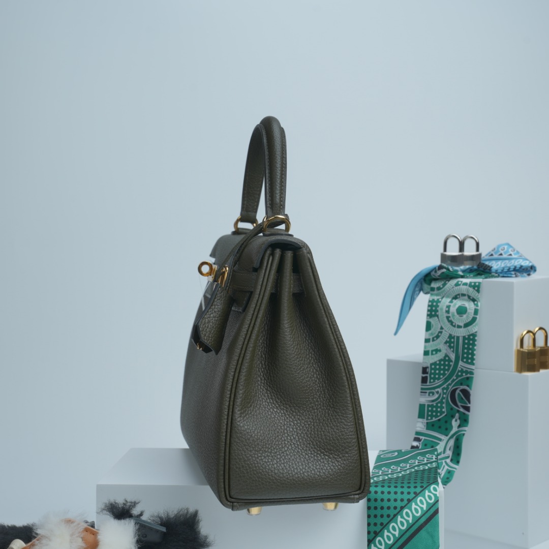 Hermes Birkin Olive Green Togo Leather 30cm everyday