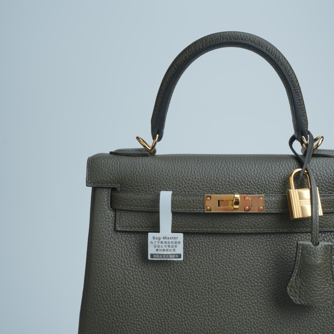 Hermes Birkin Olive Green Togo Leather 30cm everyday