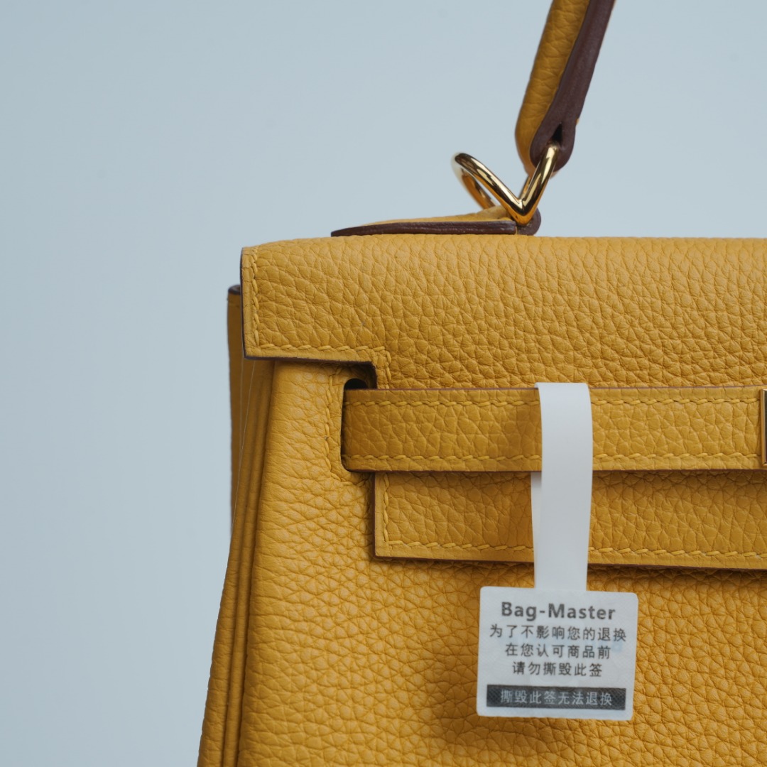 Hermes Kelly Yellow Togo shoulder everyday