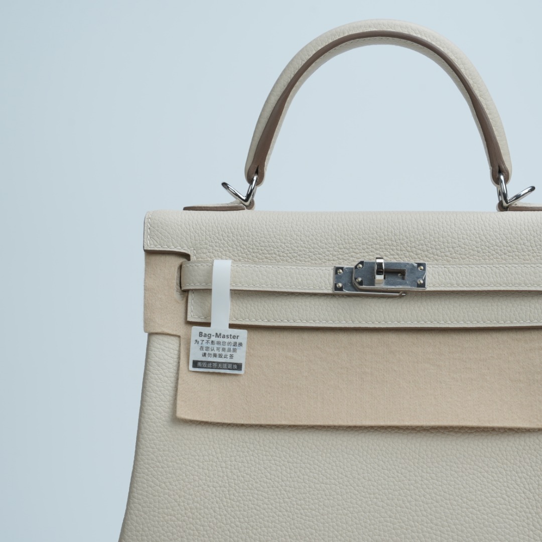 Hermes Kelly Cream shoulder everyday