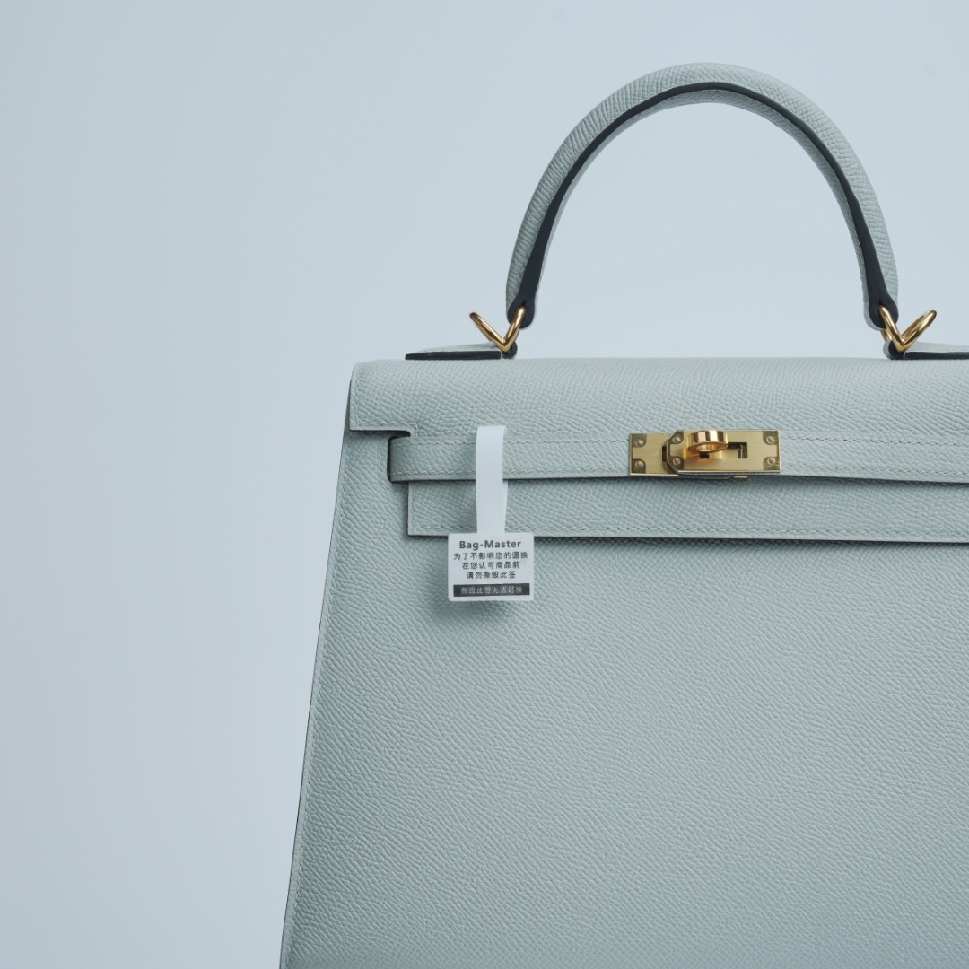 Hermes Kelly Light blue Epsom shoulder everyday