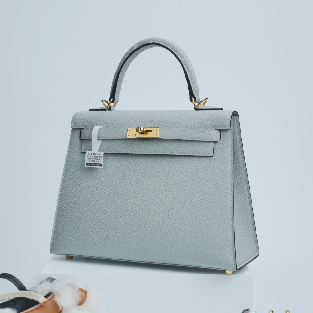 Hermes Kelly Light blue Epsom shoulder everyday