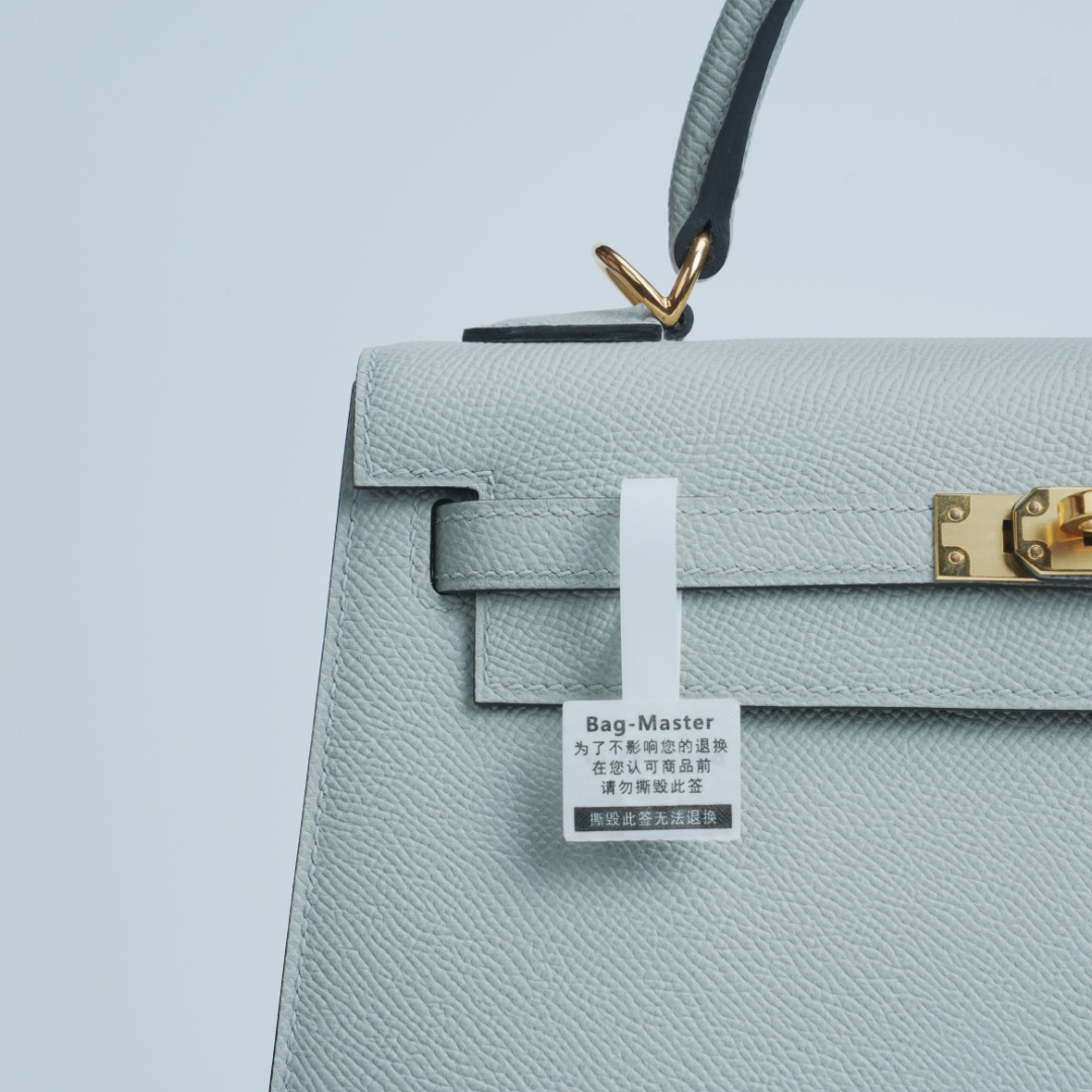 Hermes Kelly Light blue Epsom shoulder everyday