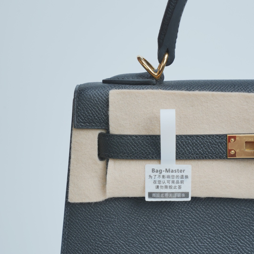Hermes Kelly Dark grey Epsom shoulder everyday