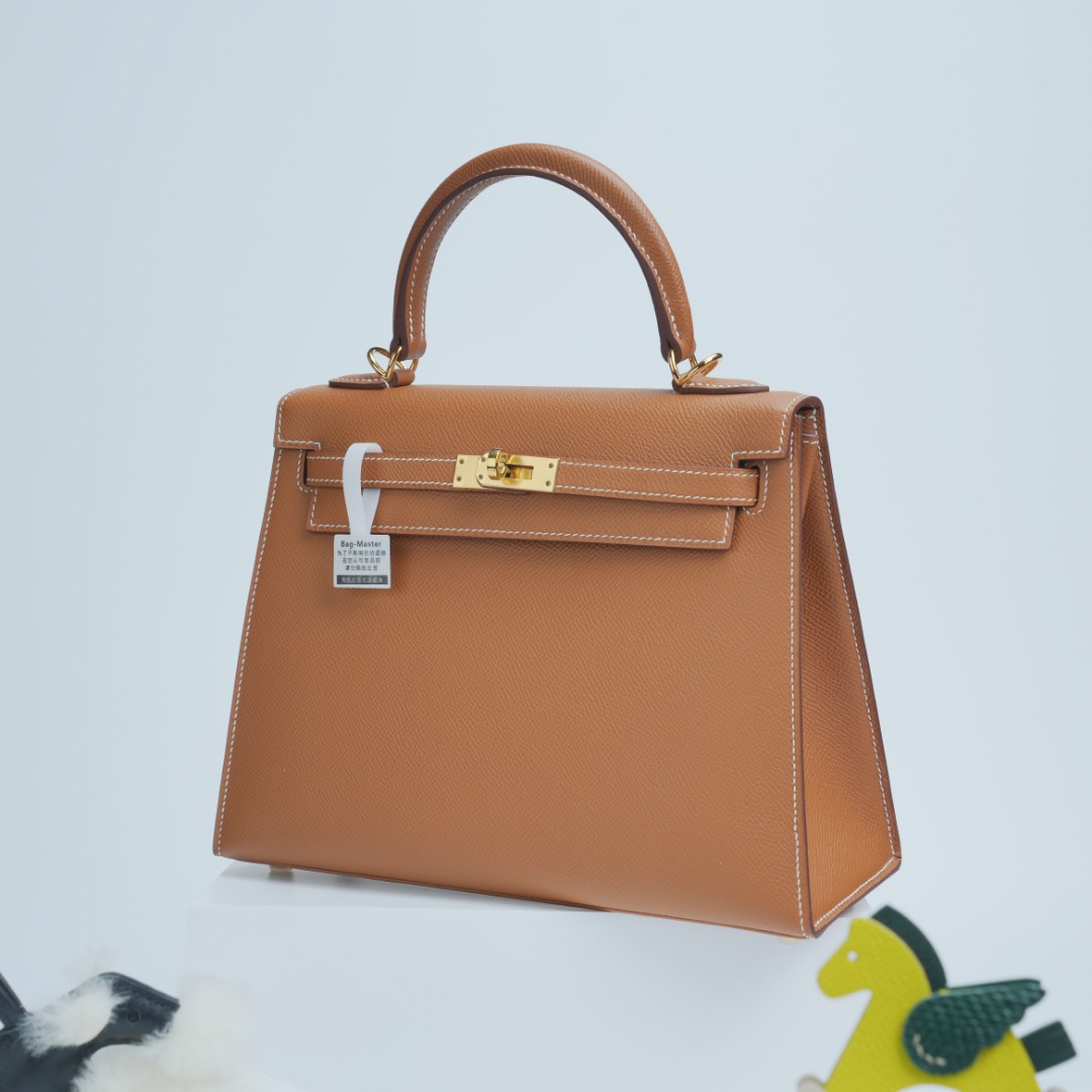 Hermes Kelly Gold Brown Epsom handbag everyday