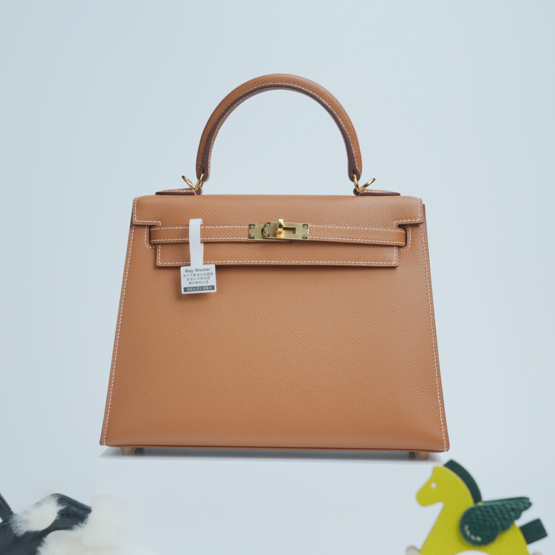 Hermes Kelly Gold Brown Epsom handbag everyday