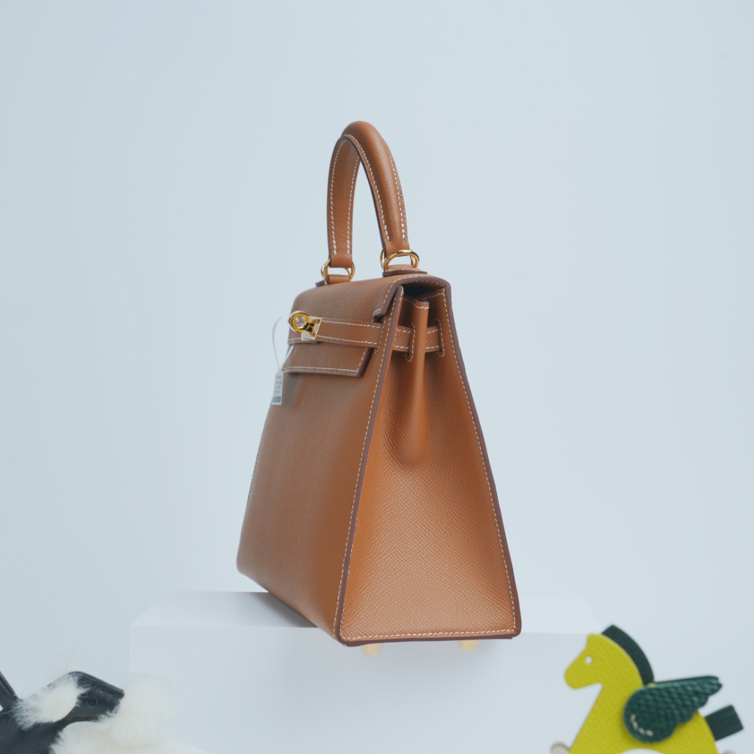 Hermes Kelly Gold Brown Epsom handbag everyday