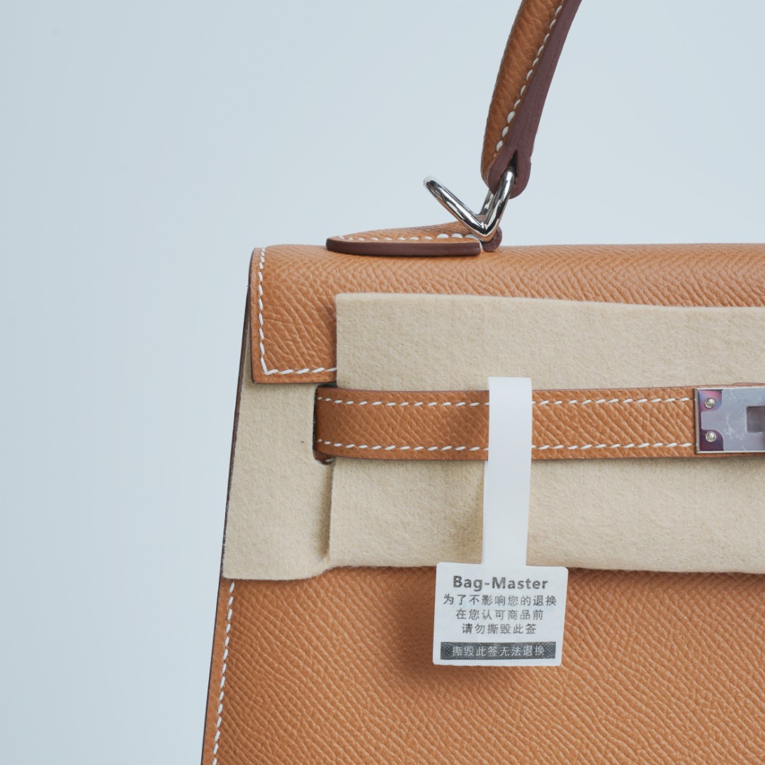 Hermes Kelly Tan Epsom leather shoulder everyday