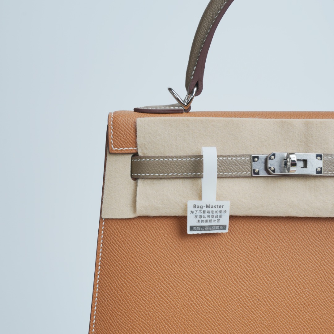 Hermes Kelly Gold Taupe Epsom shoulder everyday