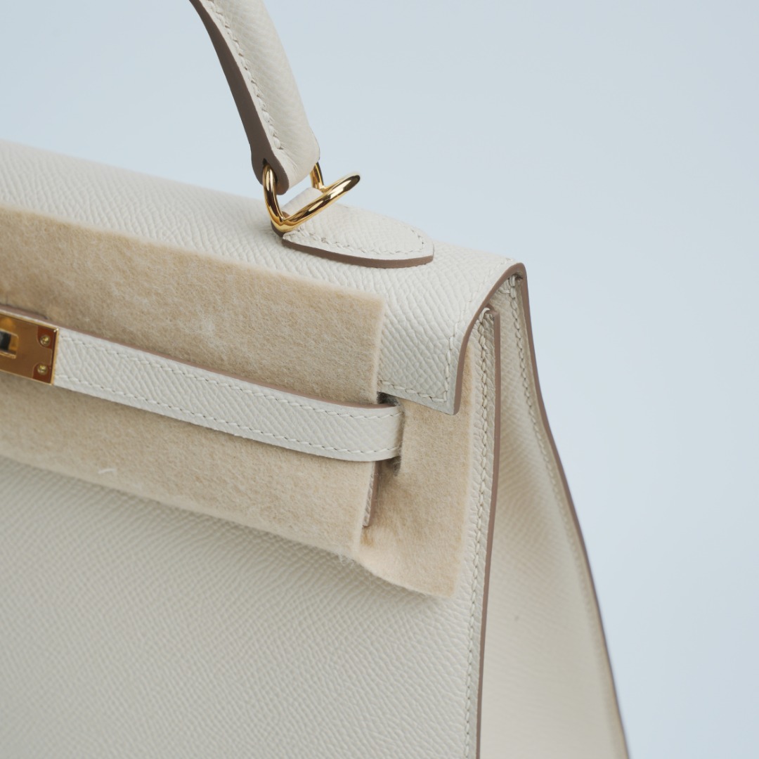 Hermes Kelly Epsom Beige top handle everyday