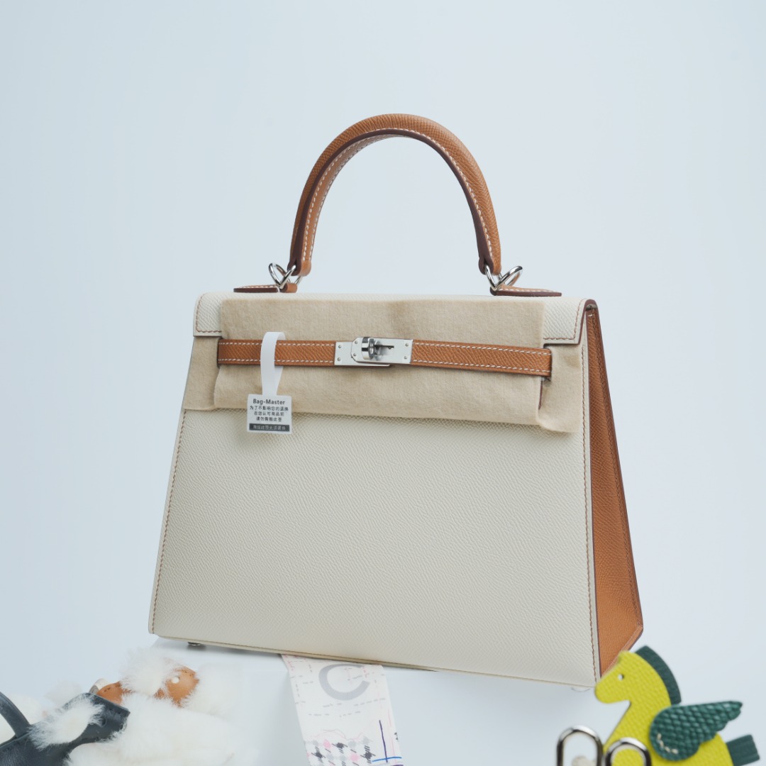 Hermes Kelly Cream Biscuit Epsom shoulder everyday