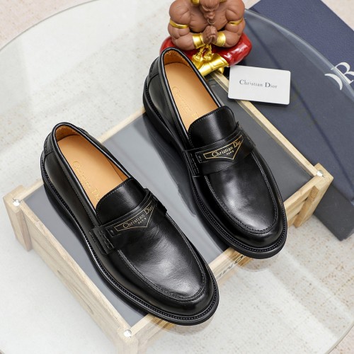 Dior Men's Black Leather Loafers, Hong Kong Exclusive, Size 39-44 1 Dior Men's Black Leather Loafers, Hong Kong Exclusive, Size 39-44