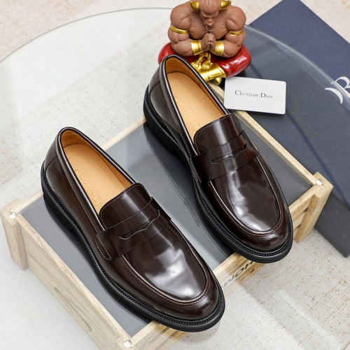 Dior Men's Casual Leather Loafers - Stylish, Comfortable, and Versatile