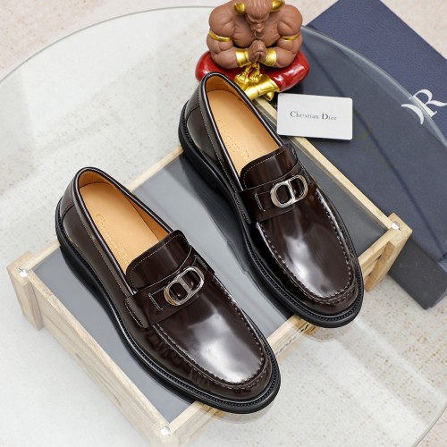 Dior Men's Leather Loafers - Italian Woven Leather, Comfortable and Stylish 1 Dior Men's Leather Loafers - Italian Woven Leather, Comfortable and Stylish