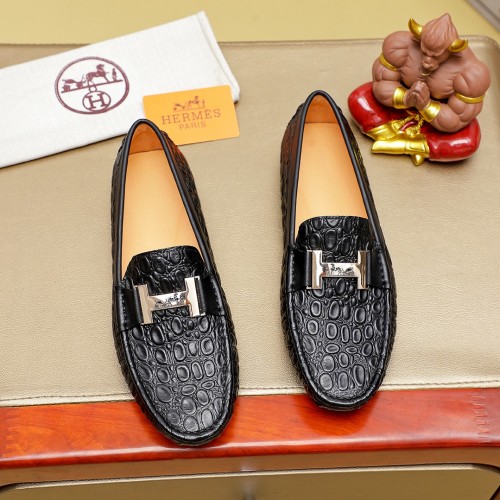 Hermes Classic Men's Loafers - Premium Leather, Slip-On Design 1 Hermes Classic Men's Loafers - Premium Leather, Slip-On Design