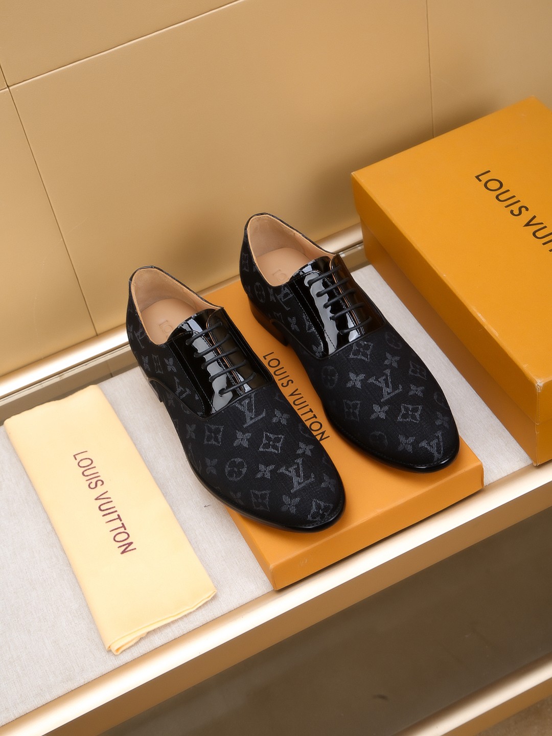 Louis Vuitton Men's Dress Shoes - Italian Leather, Monogram Design 2 a1742405628905 7856