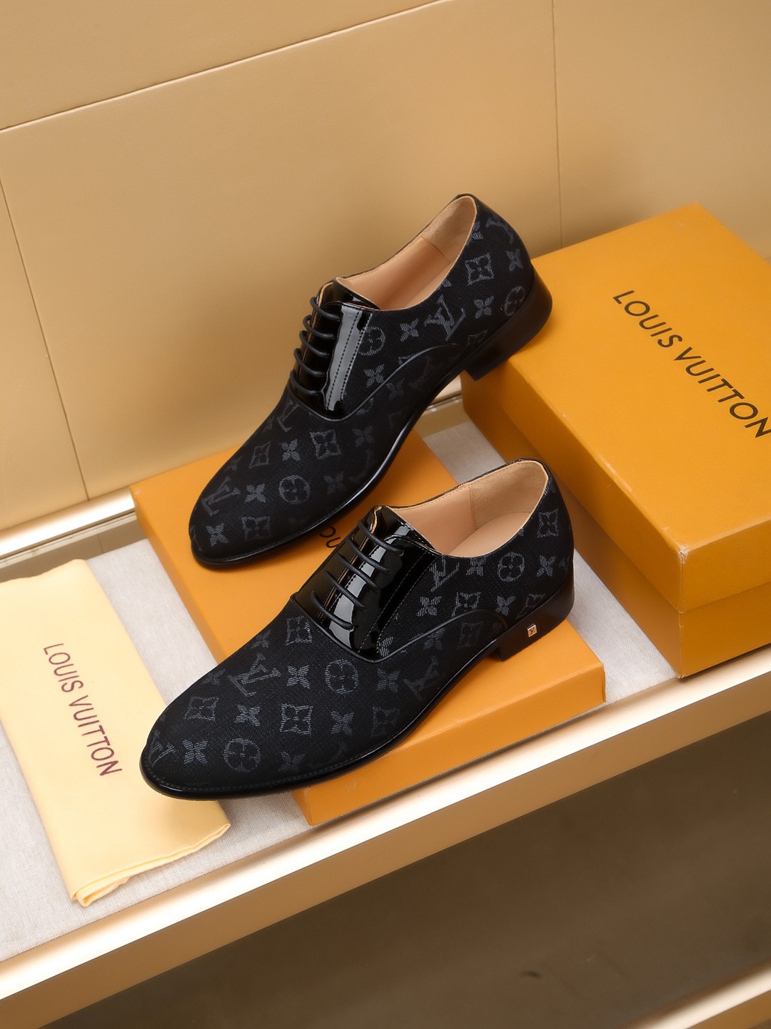 Louis Vuitton Men's Dress Shoes - Italian Leather, Monogram Design 3 a1742405628921 8520