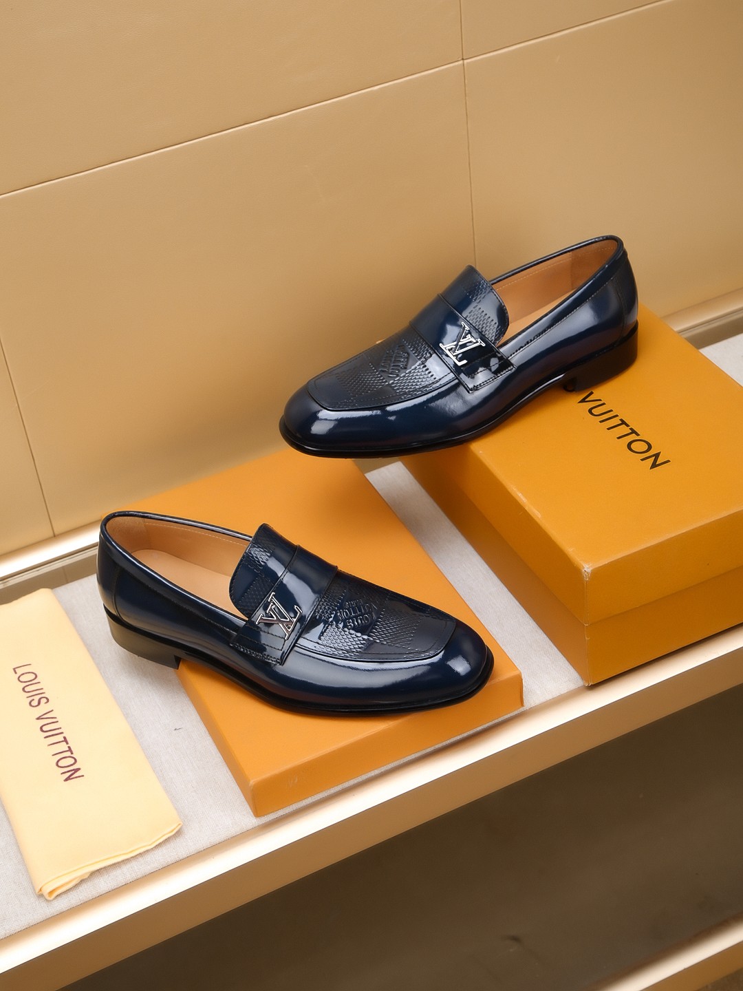 Louis Vuitton Men's Leather Loafers, Classic & Stylish Dress Shoes Size 39-44 5 a1742405853186 0845