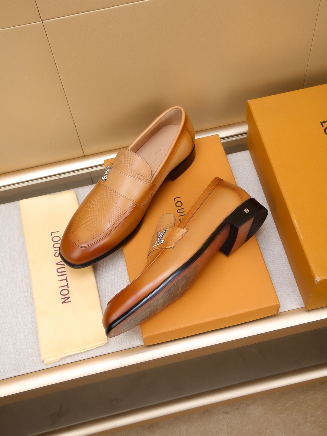 Louis Vuitton Men's Leather Loafers, Classic Style & Comfortable Fit 6 a1742406523511 8001