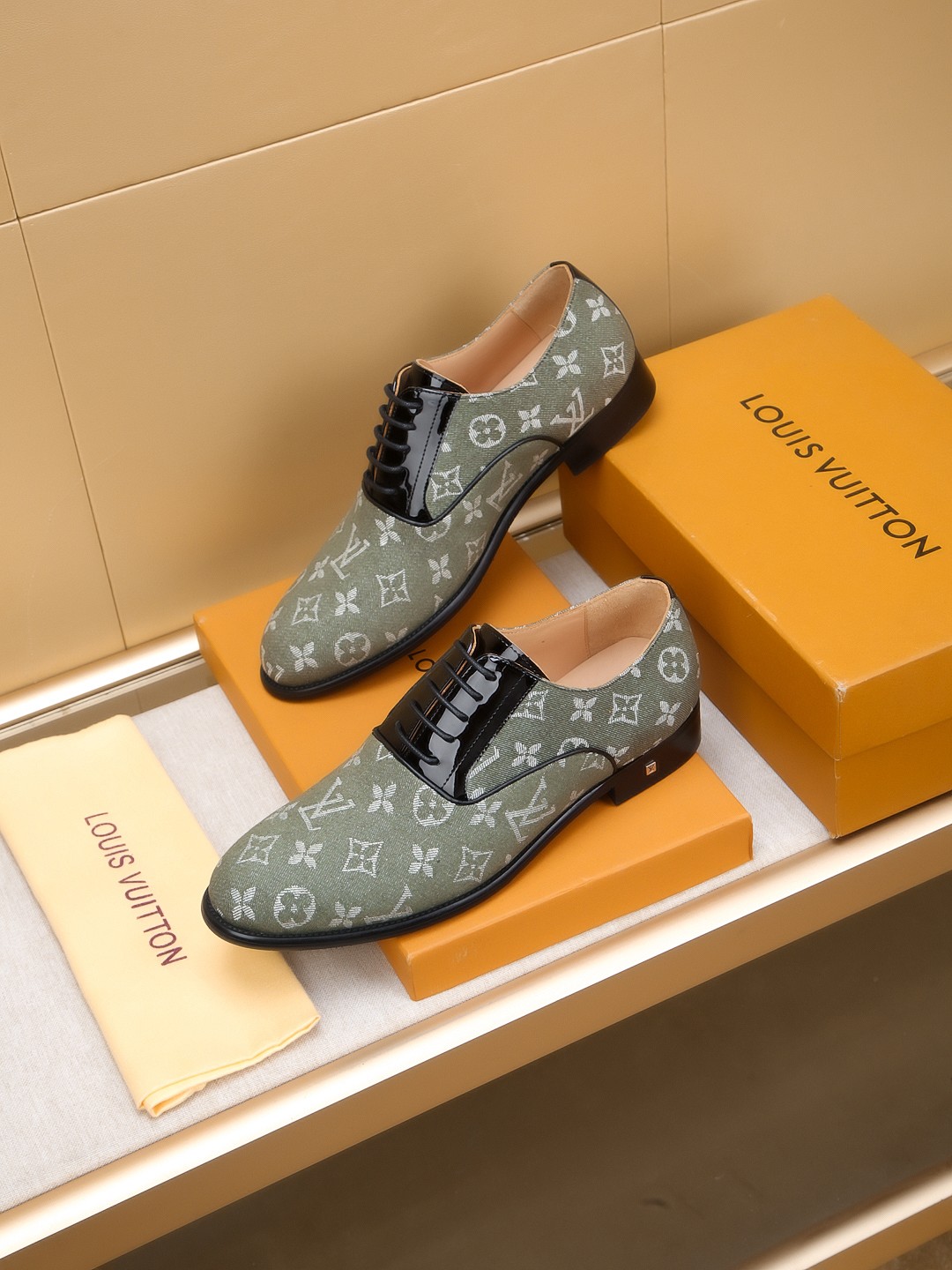 Louis Vuitton Monogram Embossed Leather Dress Shoes - EU 39-44 3 a1742407024178 1224