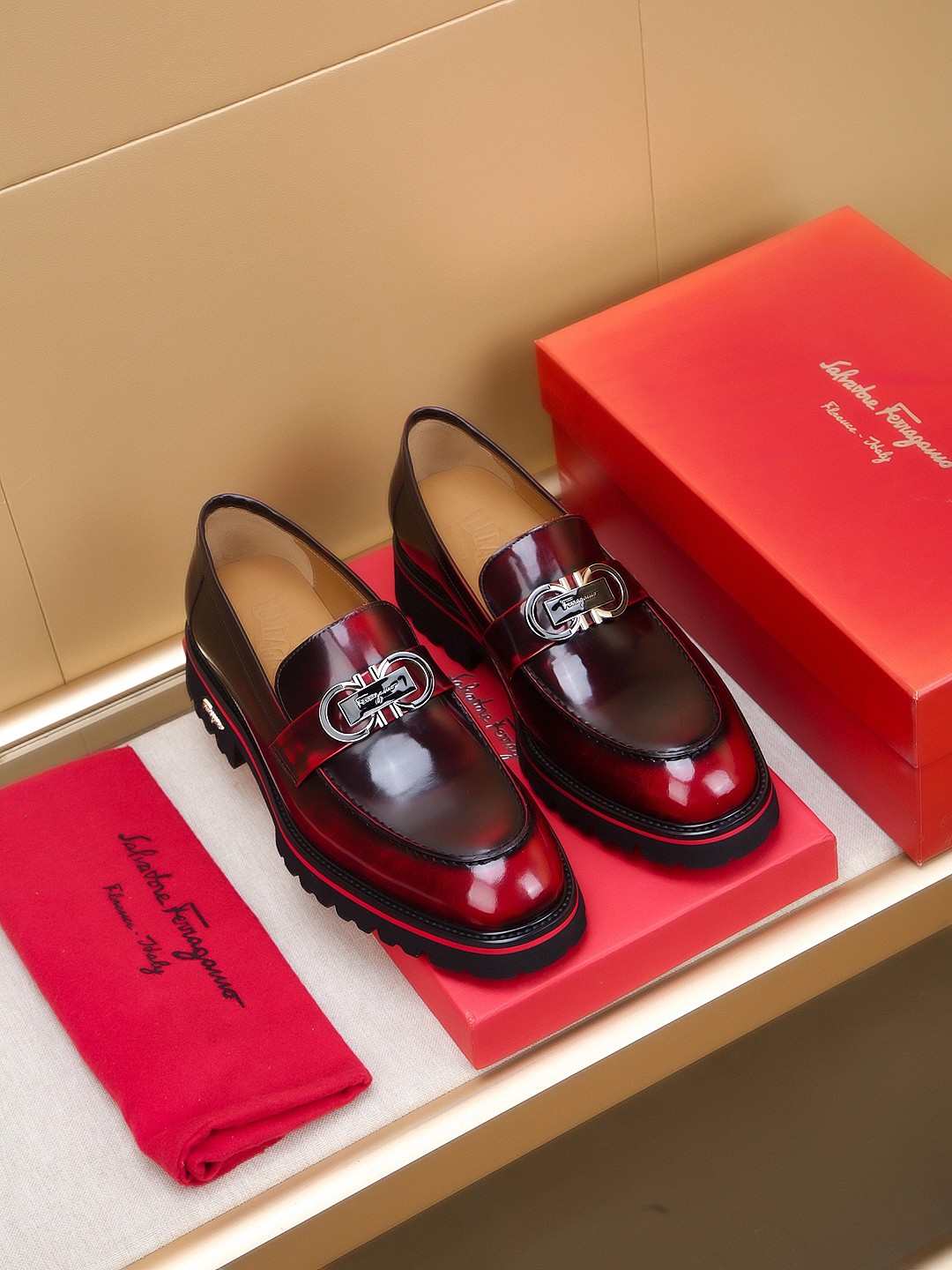 Ferragamo Men's Leather Loafers - High-Quality, Handmade, and Stylish 1 Ferragamo Men's Leather Loafers - High-Quality, Handmade, and Stylish