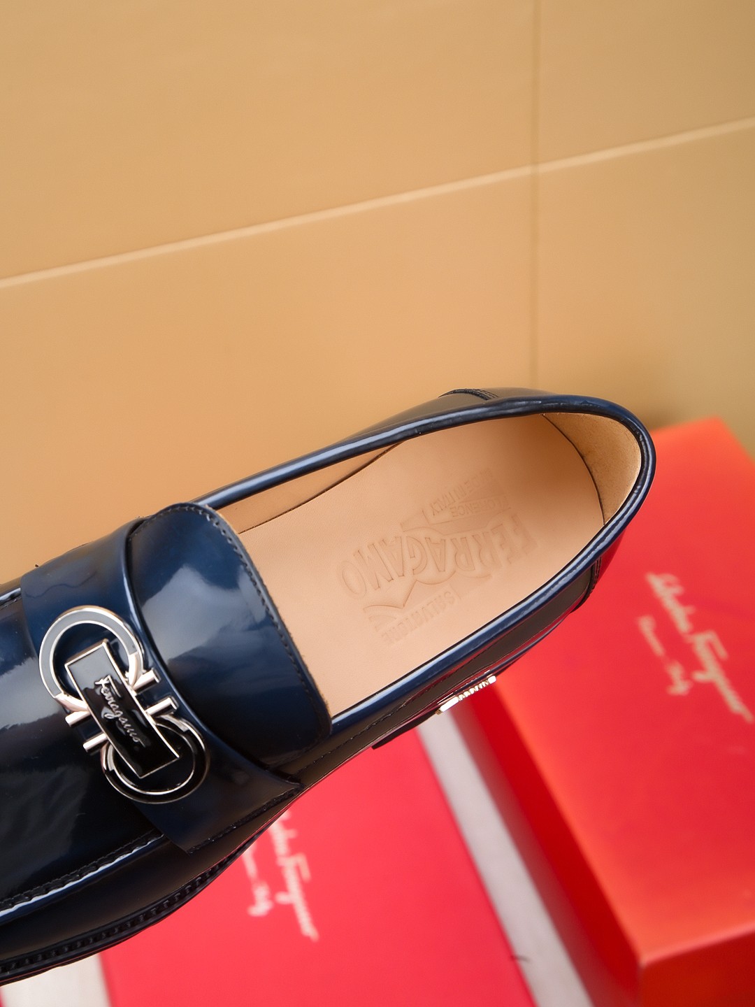 Salvatore Ferragamo Men's Leather Loafers Fashion Handmade Shoes Size 39-44 8 a1742520814192 3826