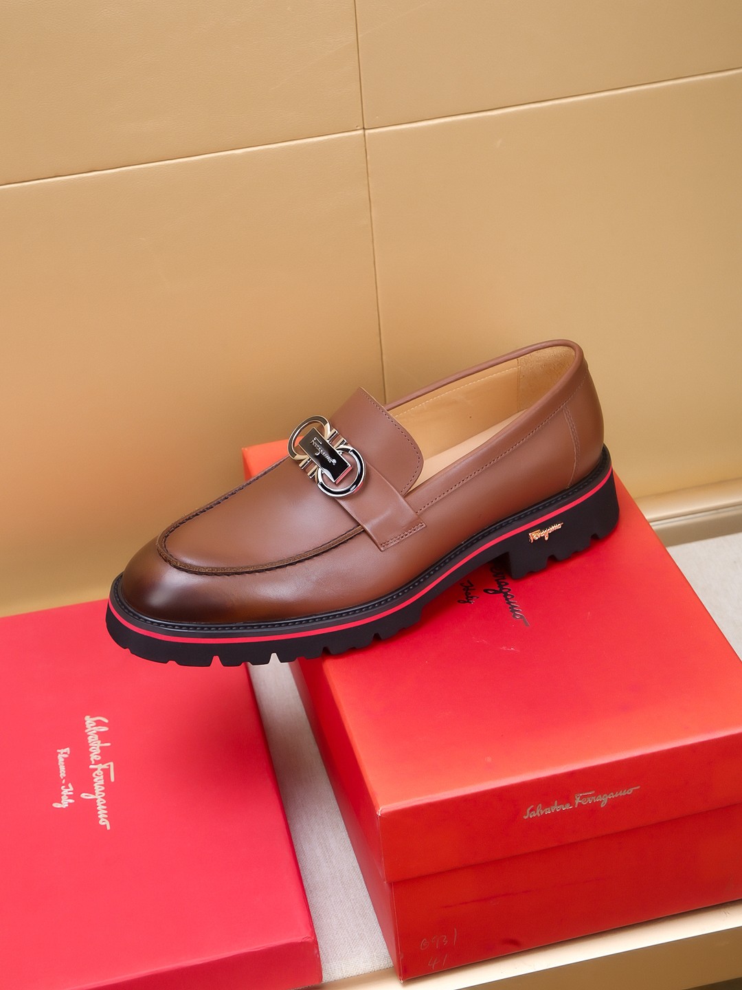 Salvatore Ferragamo Brown Leather Loafers with High-Quality Craftsmanship 7 a1742520870544 6244