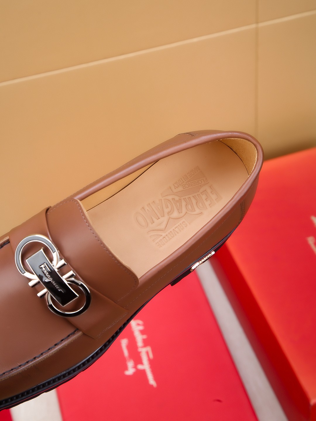 Salvatore Ferragamo Brown Leather Loafers with High-Quality Craftsmanship 9 a1742520871676 3205