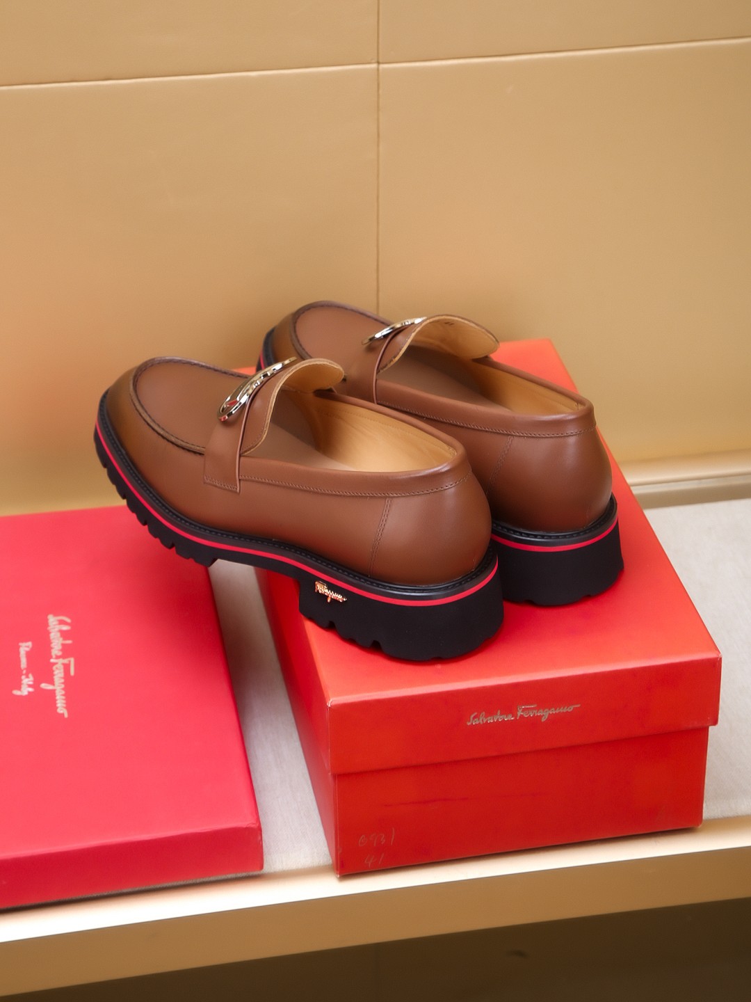 Salvatore Ferragamo Brown Leather Loafers with High-Quality Craftsmanship 8 a1742520871702 1617