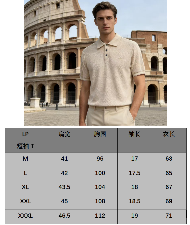 loro Piana 1936春夏新款 桑蚕丝混纺男士针织短袖衫！采用10%蚕丝+90％莱赛尔天丝混纺质