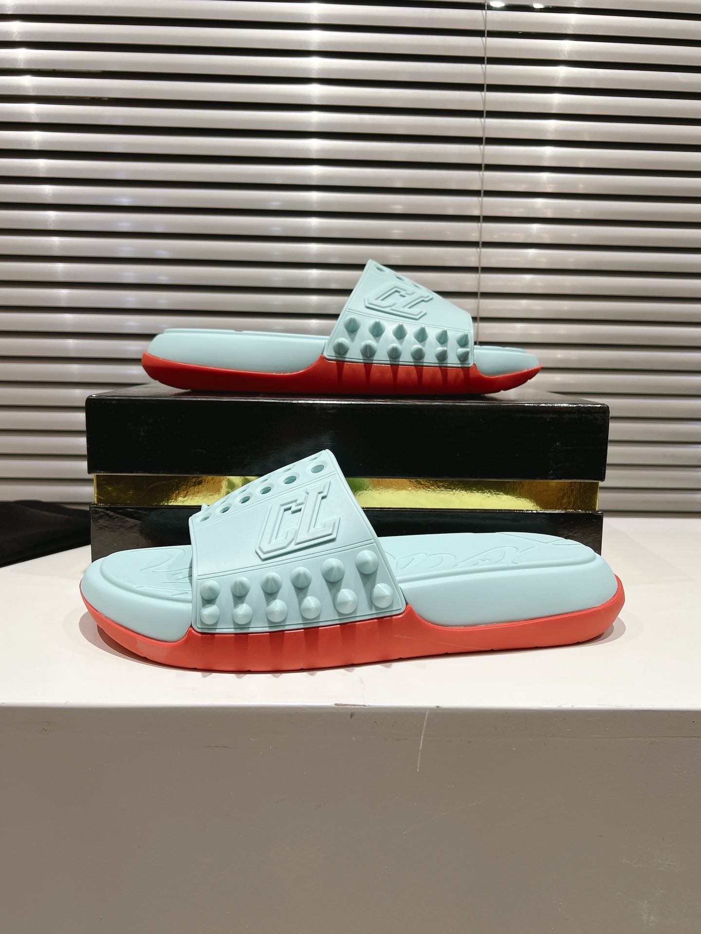 Customize CL Varsity Slipper with Black Box Note for Top-level 2024ss. - 图片 5