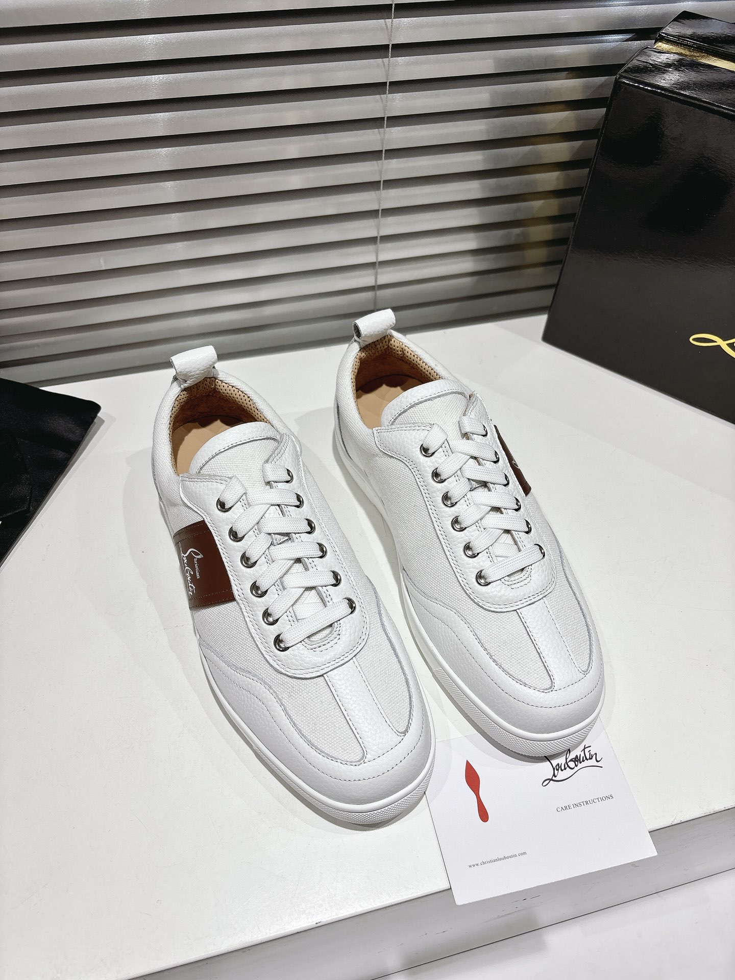 Customized Christian Louboutin Sneakers: Retro Style with Modern Twist