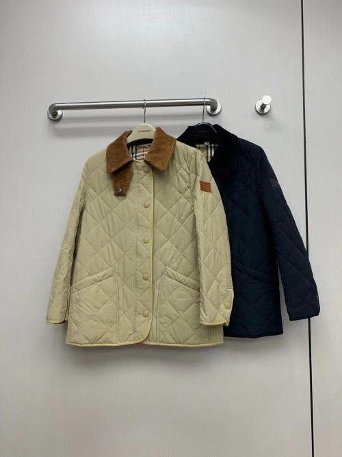 Burberry Quilted Jacket Corduroy Collar Vintage Check Lining Diamond Padded Coat 8 Burberry Quilted Jacket Corduroy Collar Vintage Check Lining Diamond Padded Coat