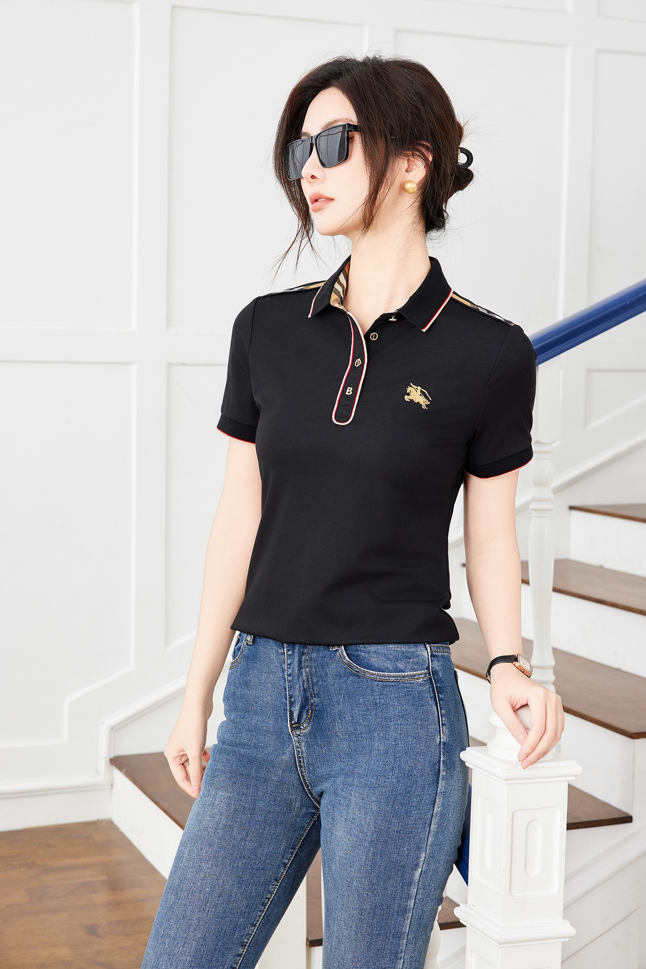 Burberry Women's Classic-Fit Short-Sleeve Polo Shirt - Stylish & Comfortable 1 a1710819307382 4720
