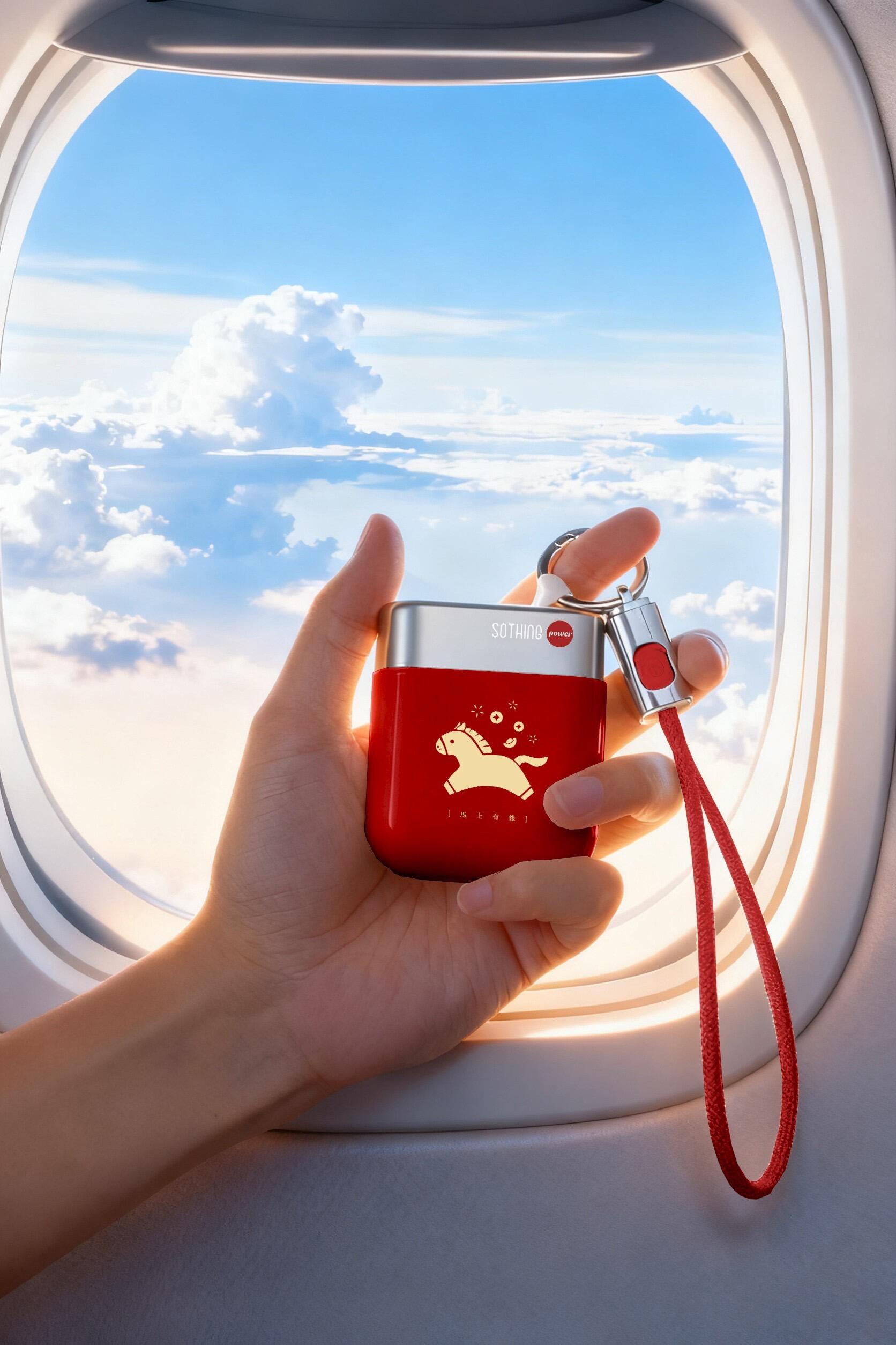 向物马上有钱充电宝

能解放双手又有3c的充电宝是什么伟大的发明
出行敲方便的充电宝谁不爱？
赠送的挂绳真的是大大的作用
可以挂在裤腰、手上、包包上
不想带包的时候直接挂在身上极简出行
再也不是那种像带了块&ldquo;砖头&rdquo;出来的感觉了
SOTHING向物移动电源04 马年限定款