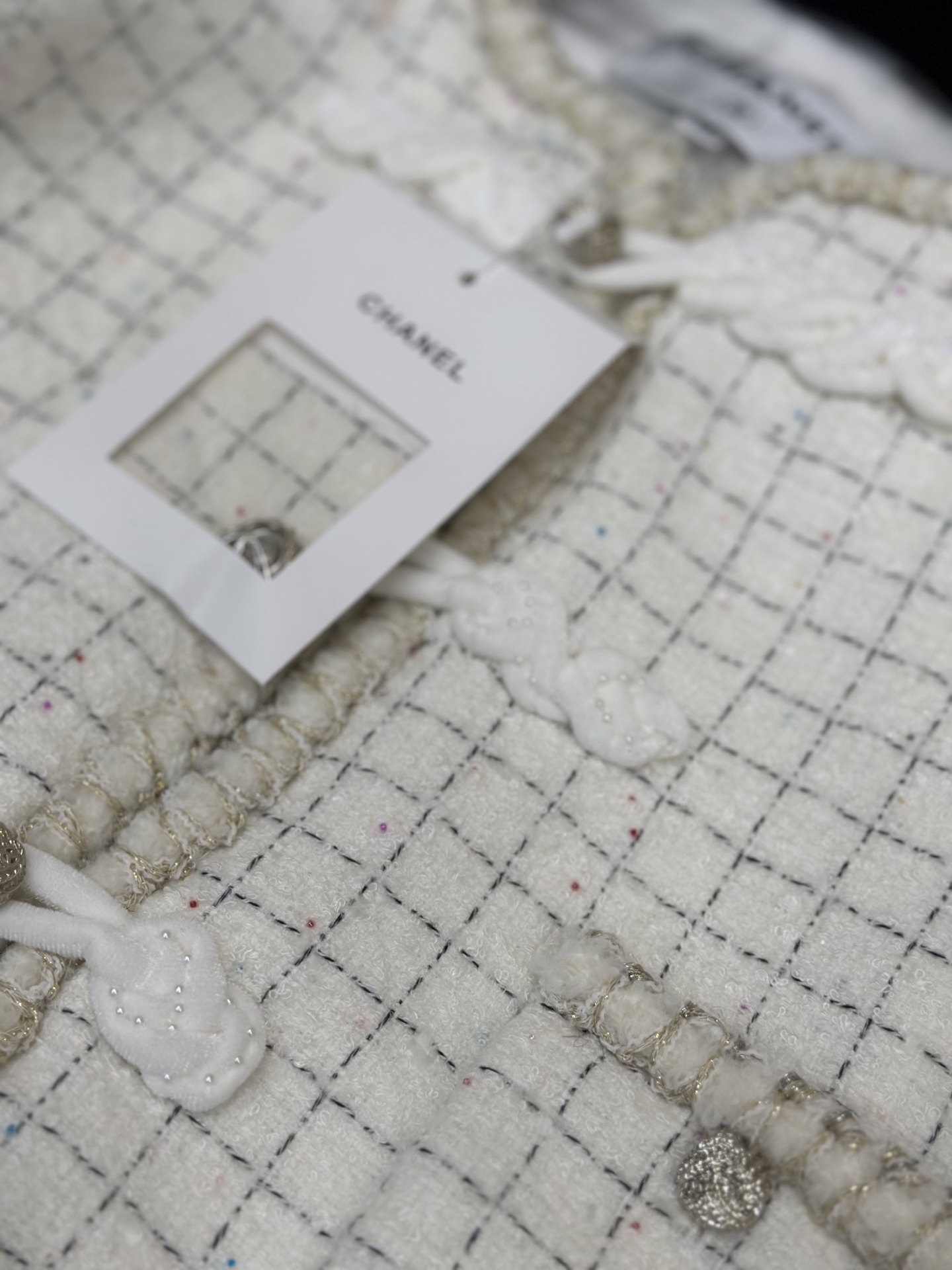Chanel Inspired Tweed Skirt Suit Set with Handmade Knot Buttons 12 i1755334912082 1009 0 11