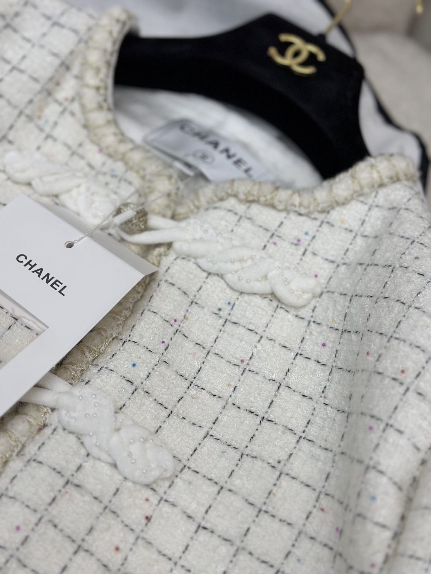 Chanel Inspired Tweed Skirt Suit Set with Handmade Knot Buttons 6 i1755334912082 3384 0 6
