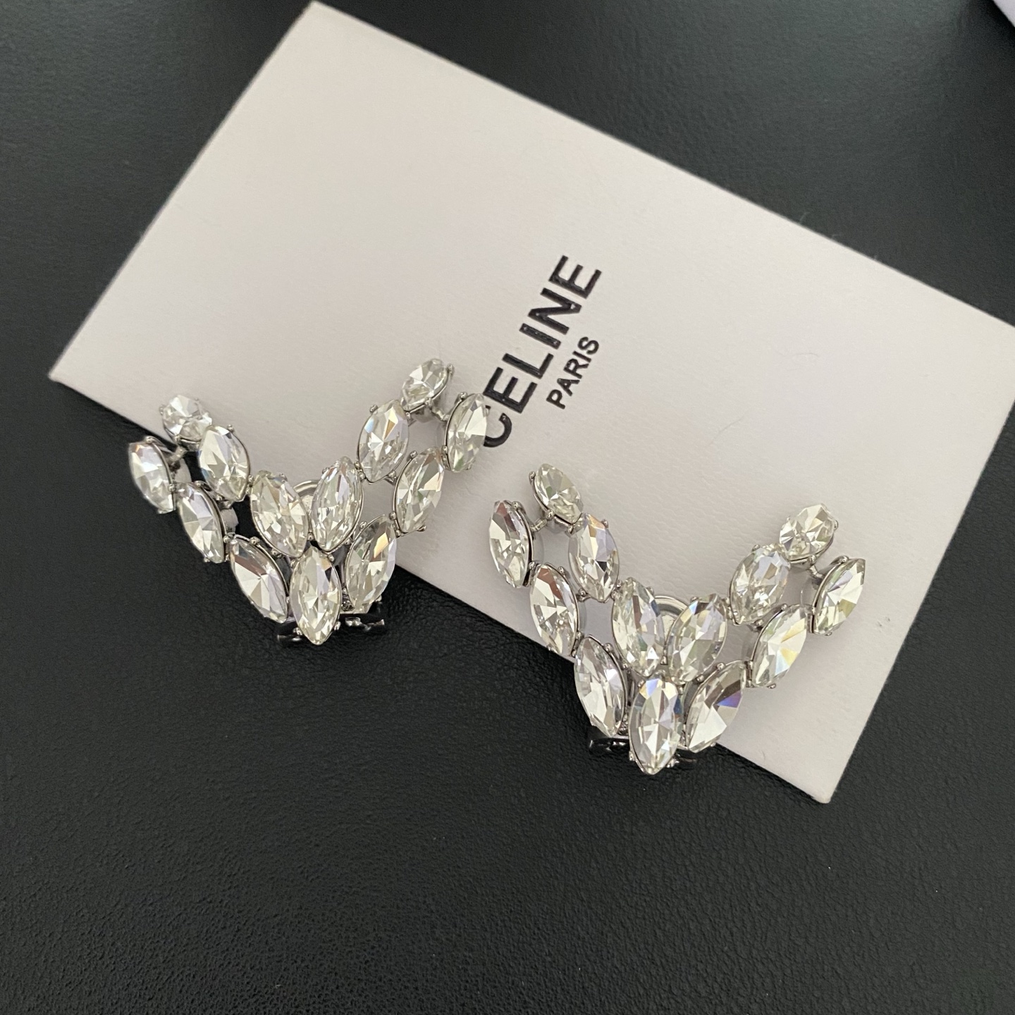 발렌티노 크리스탈 이어클립 귀걸이 63702 이미지 5