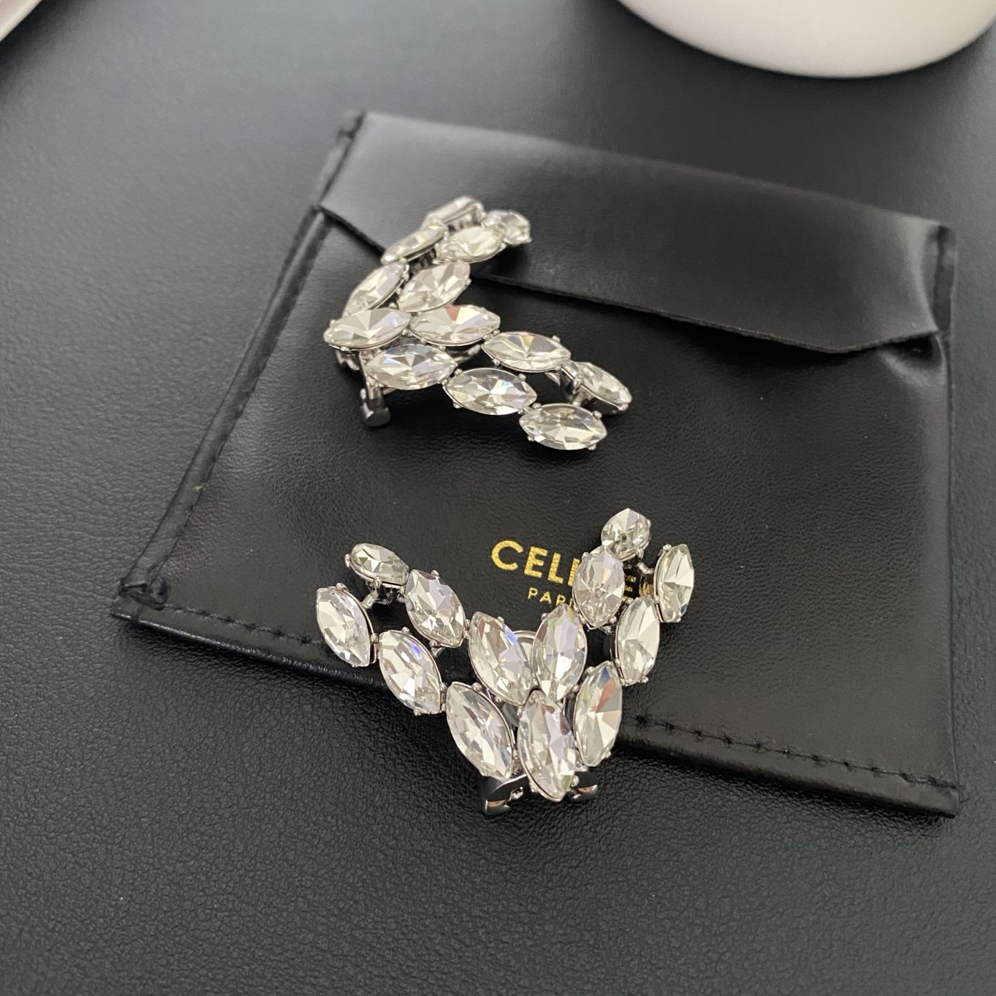 발렌티노 크리스탈 이어클립 귀걸이 63702 이미지 6
