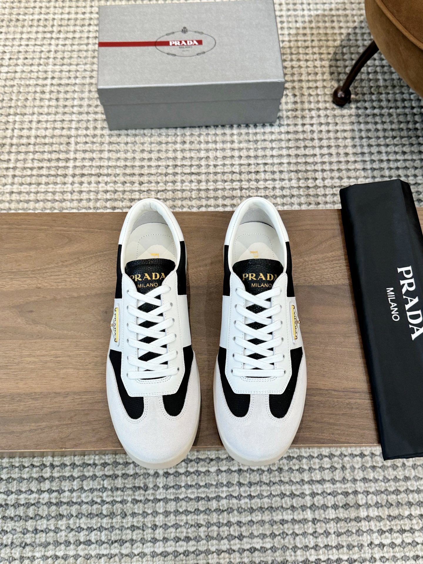 Prada Shoes Sneakers Sewing Fall/Winter Collection Sweatpants