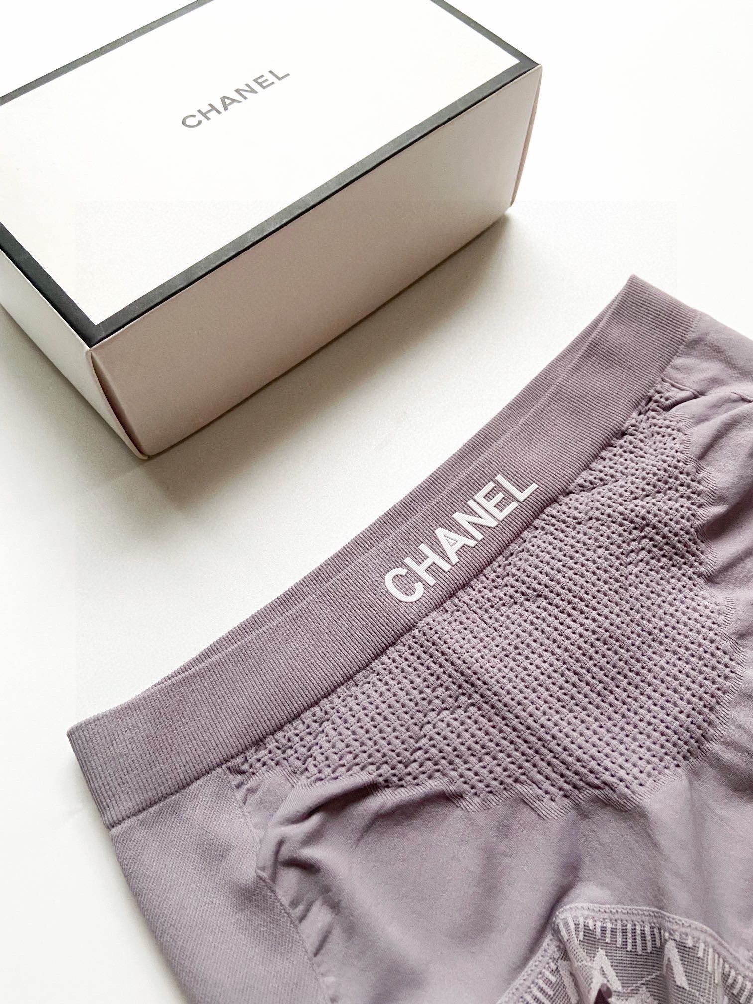 配包装一盒1件均码80-140斤Chanel香奈儿经典潮牌爆款字母logo无缝中高腰提臀内裤超大弹力无缝