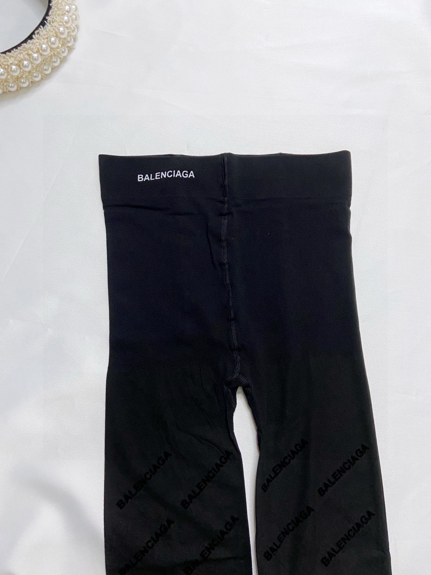 高版本腰部印胶logo配包装一盒一双Balenciaga巴黎世家字母丝袜好看到爆炸欧美大牌丝袜一比一高版