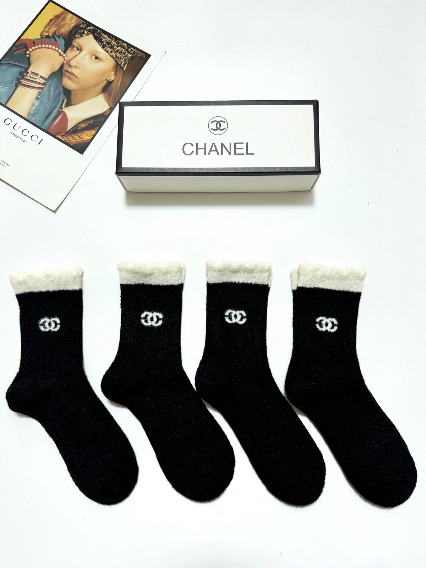 NO:294656,Packaging [one box 4 pairs] Chanel Classic letter logo Camel velvet mid-tube socks, ins super popular socks, pure cotton fabric, must-have for trendy people, classic color matching Personalized and fashionable versatile style, you deserve socks, stockings, socks, chanel, chanel, socks19860909配包装【一盒4 双】 Chanel 香奈儿 经典字母logo 驼绒 中筒袜,ins超火爆短袜,纯棉面料,潮人必备 ,经典配色 个性时尚百搭款,你值得拥有哦袜子,丝袜,袜子,chanel,chanel,socks,accessory