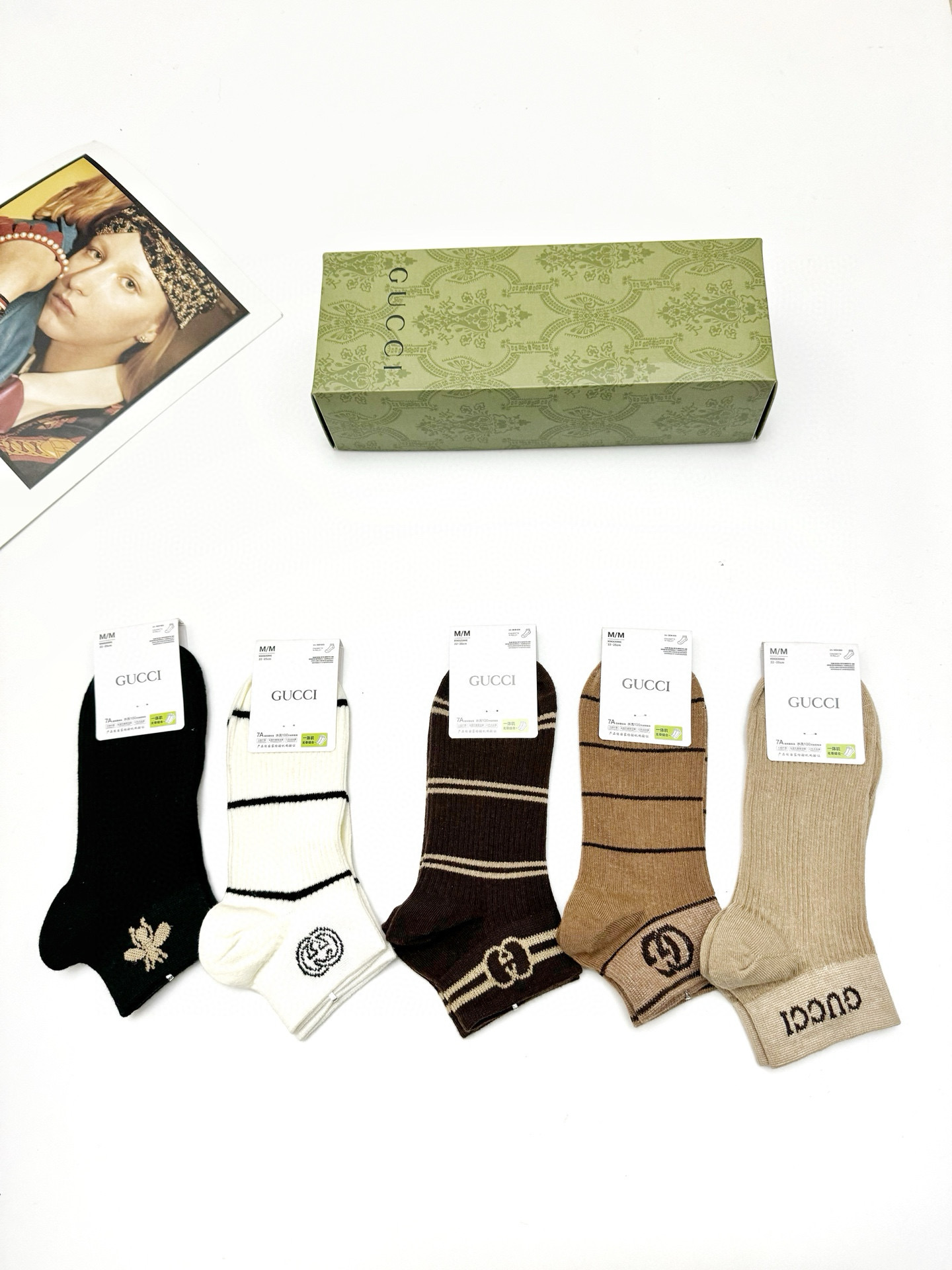 NO:296910,Packaging [one box of 5 pairs] Gucci classic letter logo pair G socks, ins super popular socks, pure cotton fabric, must-have for trendy people, classic color matching, fashionable and versatile style, you deserve socks, stockings, socks, gucci, socks19860909配包装【一盒5 双】 Gucci 古琦 经典字母logo 双G 短袜,ins超火爆短袜,纯棉面料,潮人必备 ,经典配色 个性时尚百搭款,你值得拥有哦袜子,丝袜,袜子,gucci,socks,accessory