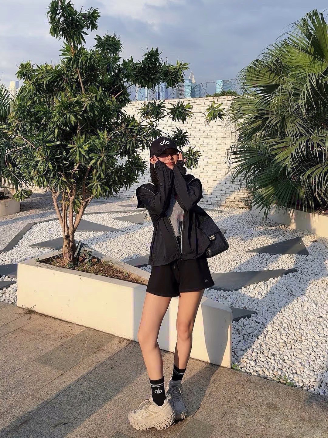 配包装🌟【一盒3双】 🌟 alo 经典字母logo 纯棉中筒袜 ，ins超火爆小腿短袜，纯棉面料，潮人必