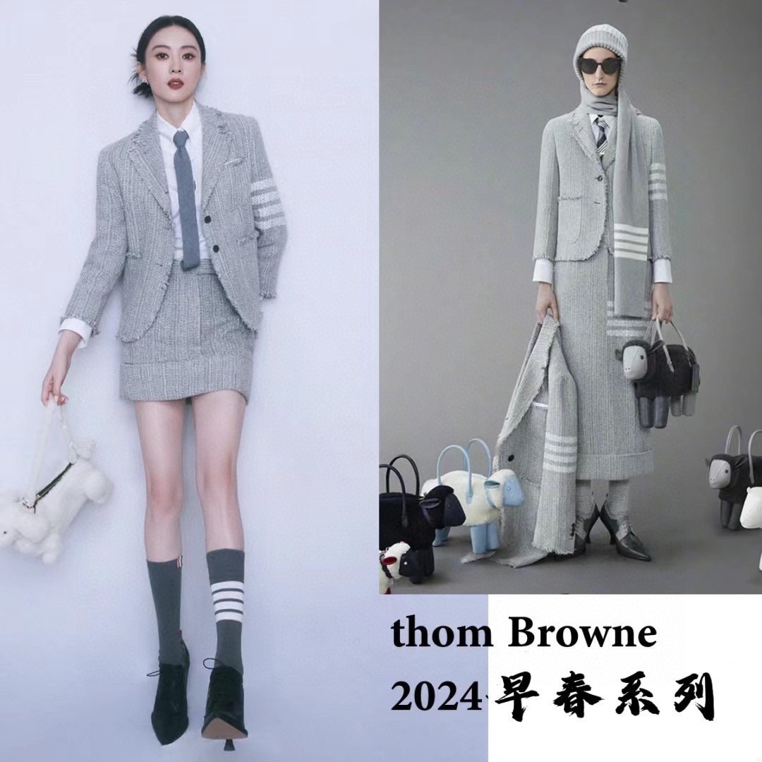 配原版盒🌟【一盒2 双】🌟THOM BROWNE · 桑姆 布朗尼❗🌟超级爆款!网红小腿袜,中筒袜+长筒