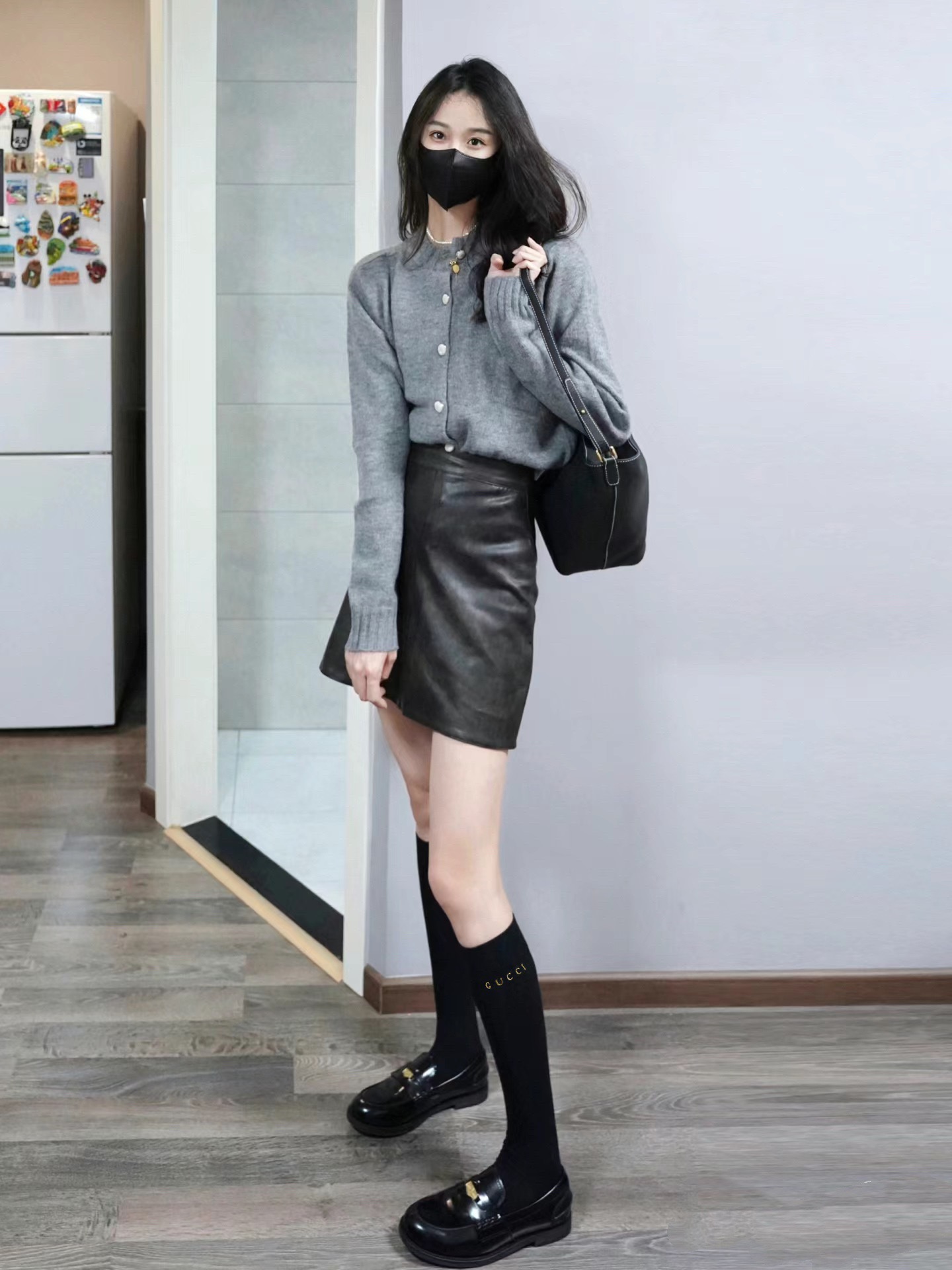 配包装🌟【一盒一双】🌟 Gucci 古琦 爆款经典字母 长筒袜 小腿袜🔥双针针织材质，超完美结合，款式经