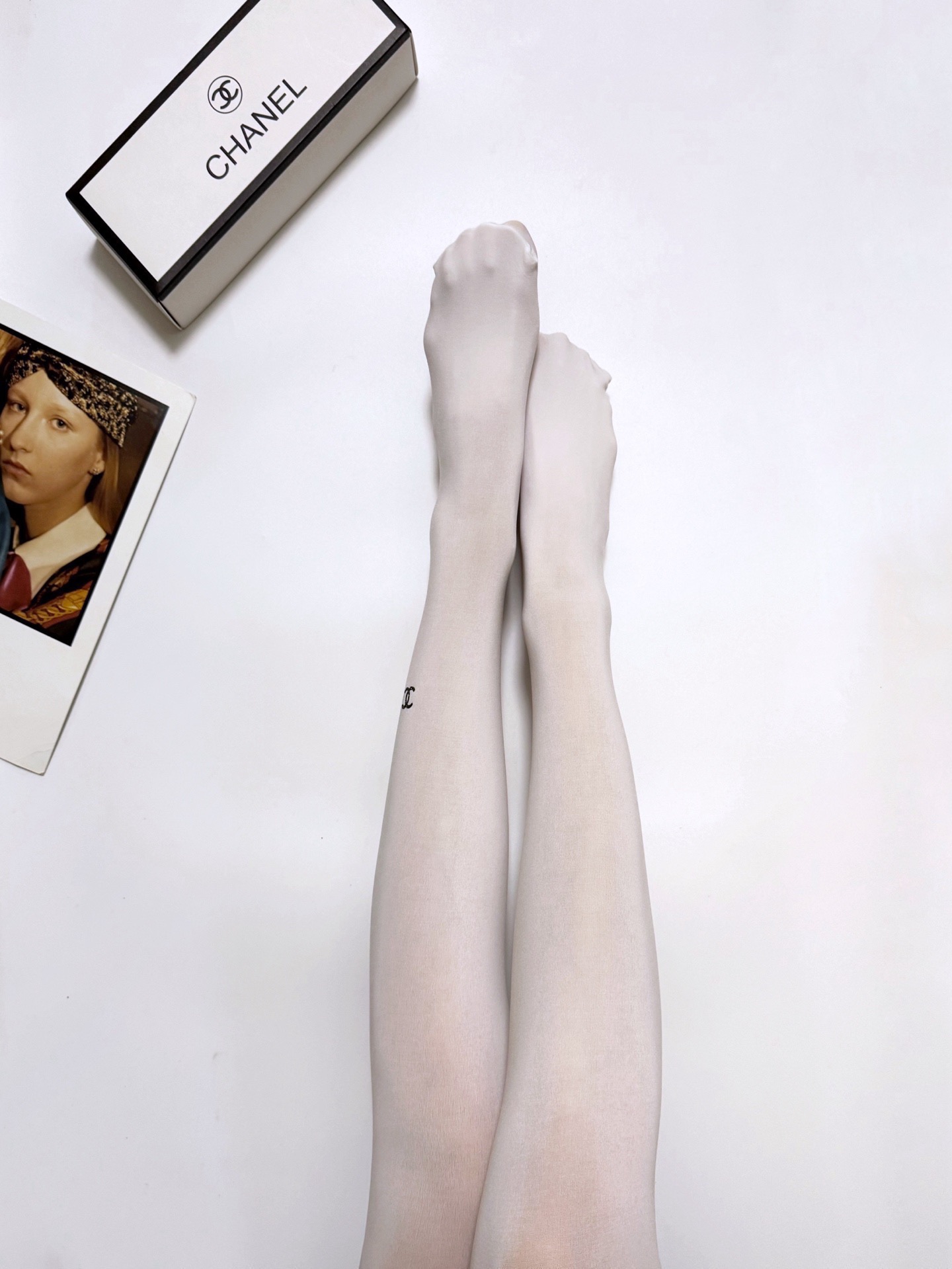 配包装🌟【一盒一双】🌟Chanel 香奈儿 爆款双C 字母 丝袜 🌟好看到爆炸 欧美大牌丝袜 连裤袜 🔥